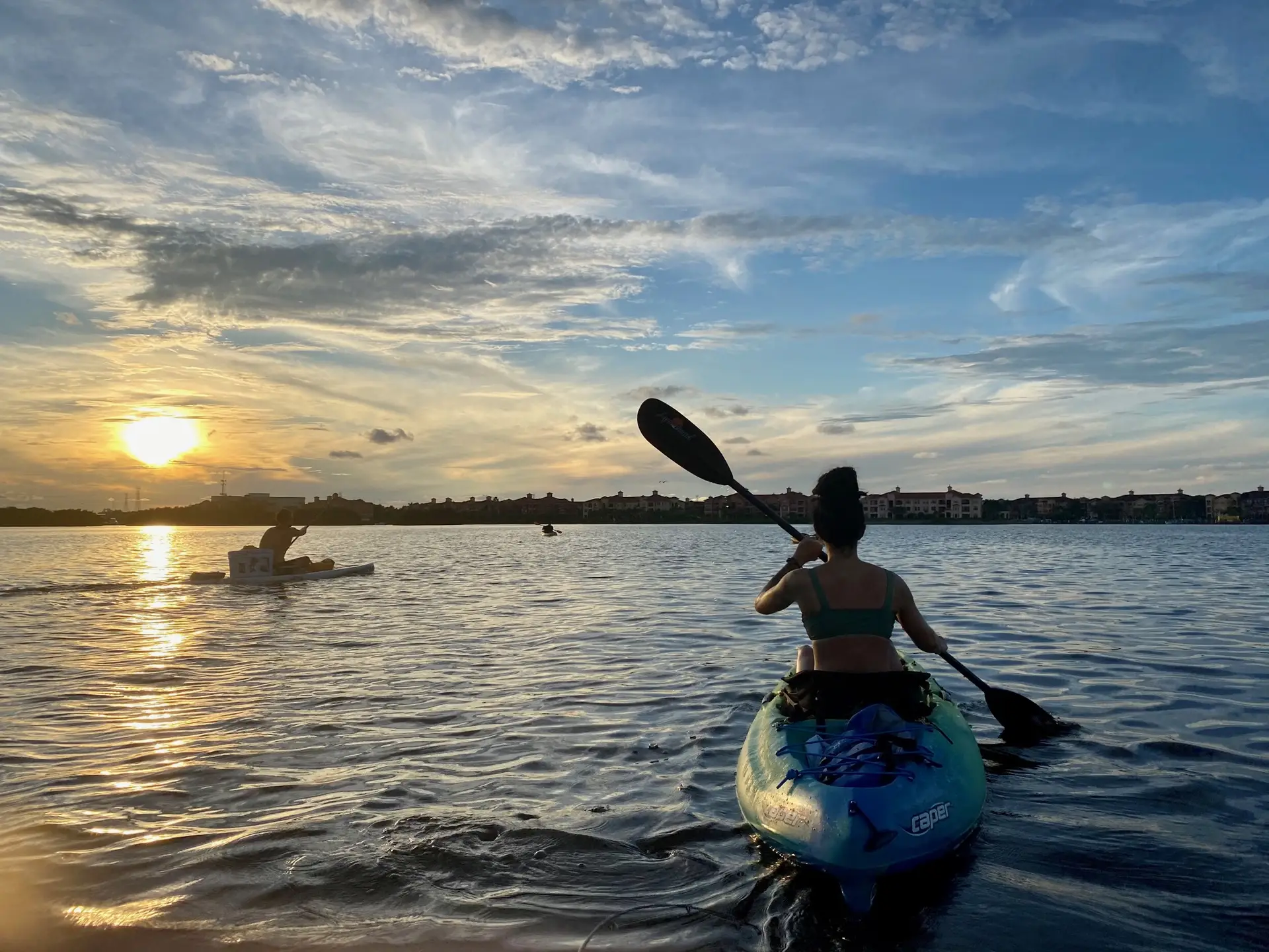 paddling-out-of-cove-cay-marina - Chadillac Adventures Paddling out of Cove Cay Marina